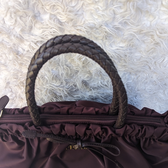 Prada Tessuto Nylon Bordeaux Handbag- Like New With No Tags - Picture 9 of 12